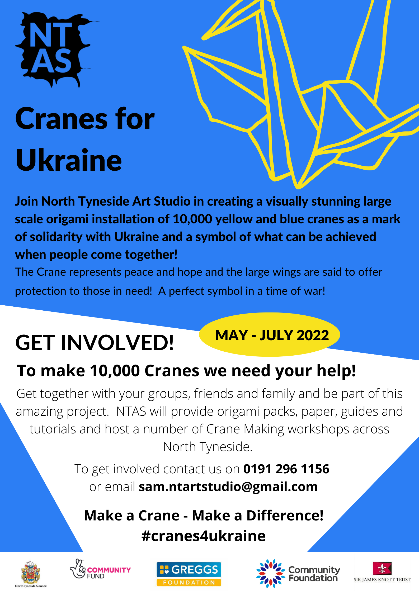 Cranes for Ukraine May - August 2022