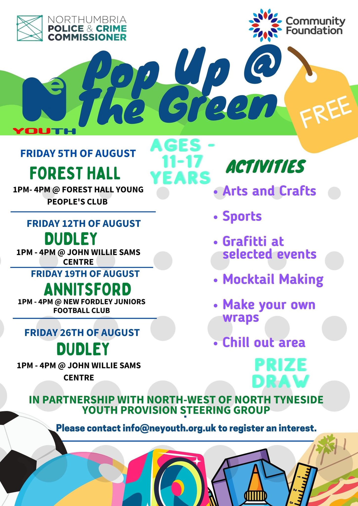 Five free summer activities for children & young people in North Tyneside!