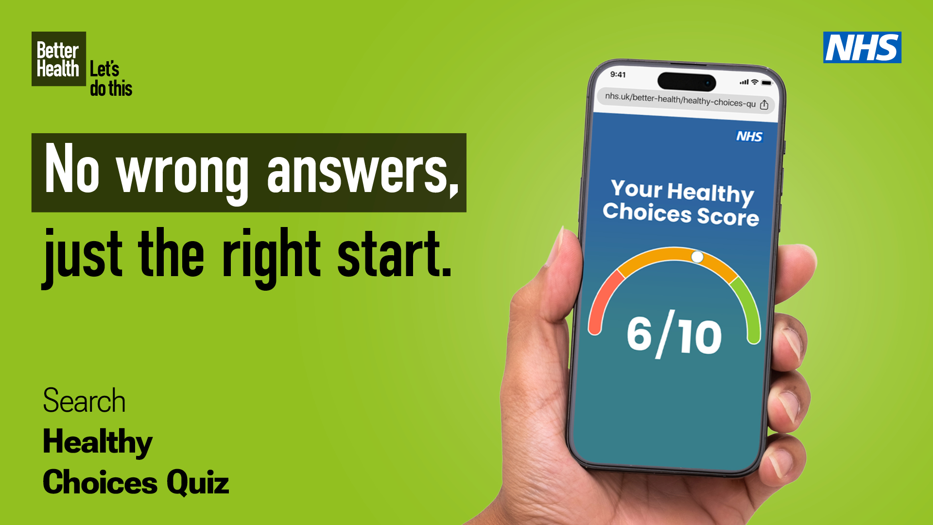 NHS Healthy Choices Quiz